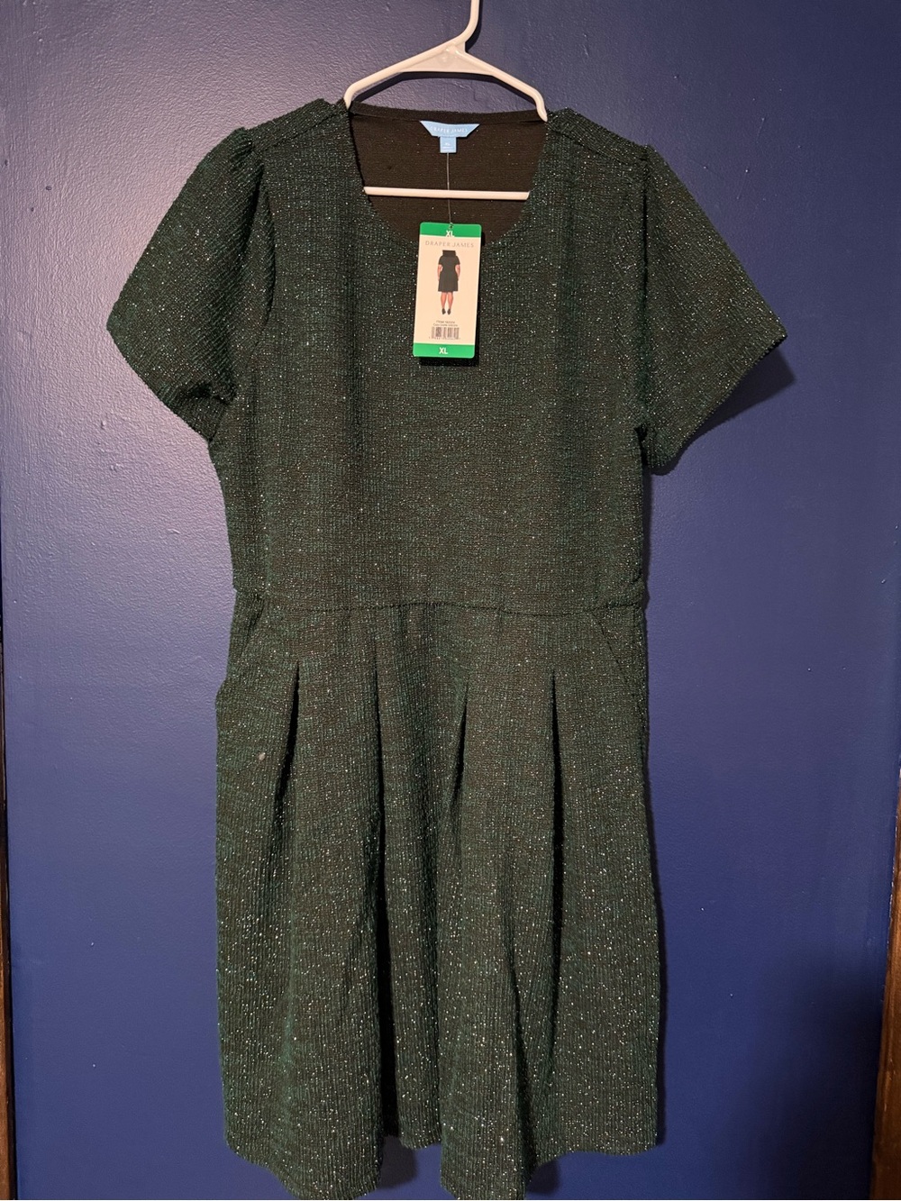 Draper James Green Holiday Dress